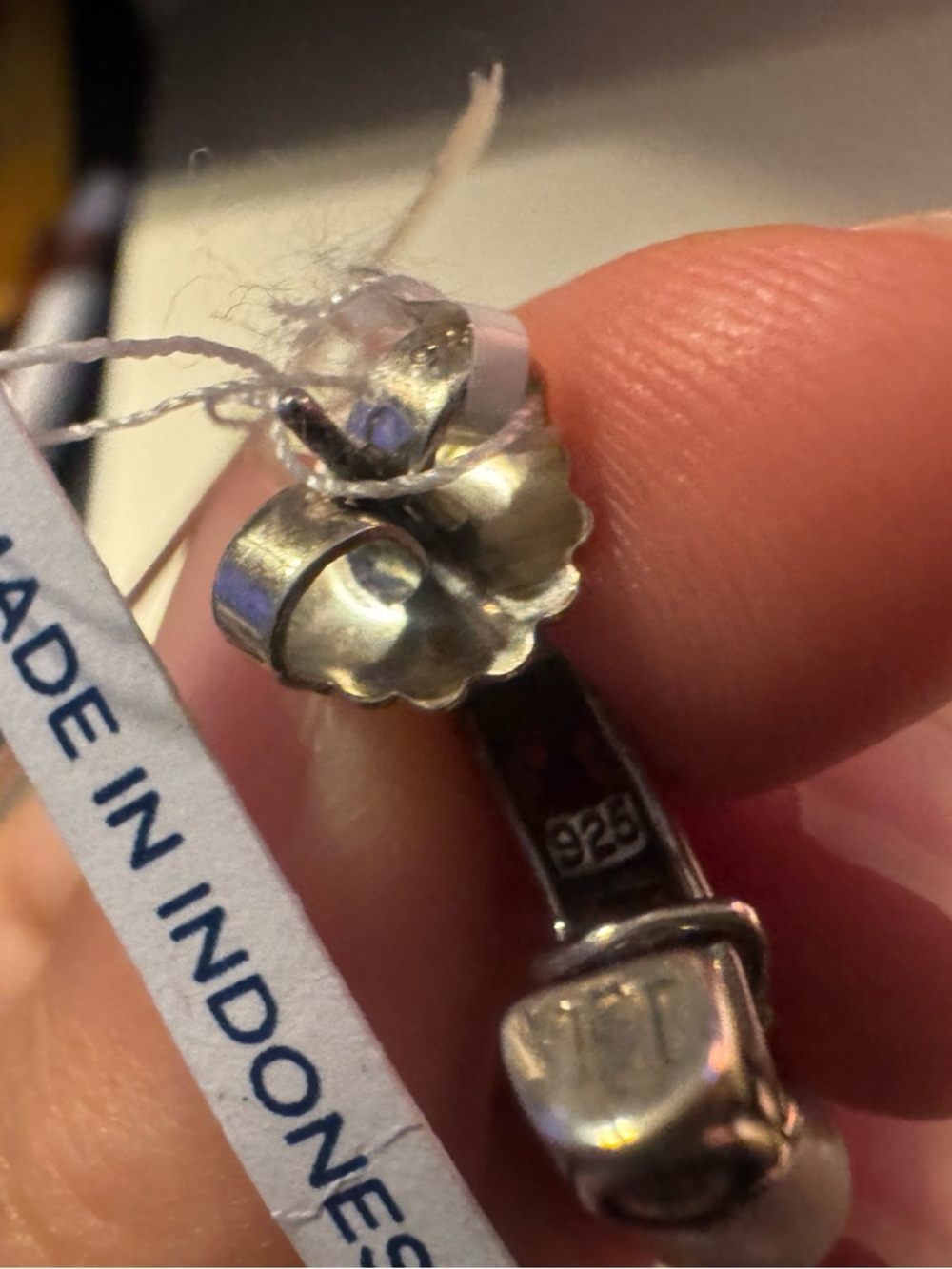 John Hardy 925 Silver-Gold 18k Jalsalmer Hoop Earrings with White Pearl Drops - Picture 5 of 9